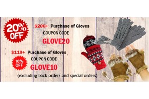 20% off Gloves