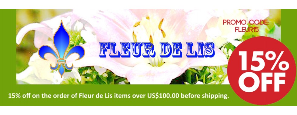 15% off Fleur de Lis items