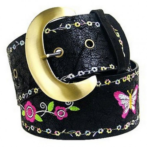 Butterfly Embroidered Belt - BLT-40037