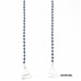 Bra Straps - Single Line Crystal Chain Strap - Blue - BS-HH19BL