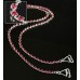 Bra Straps - Single Line Crystal Chain Strap - Red - BS-HH19RD