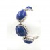 Designer Marble Stone Like Bracelet - w/ Toggle Closure - Silver Blue - BR-ACQB2071SC
