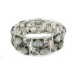 Crystal Stretch Bracelets - Grey - BR-KH12599GY