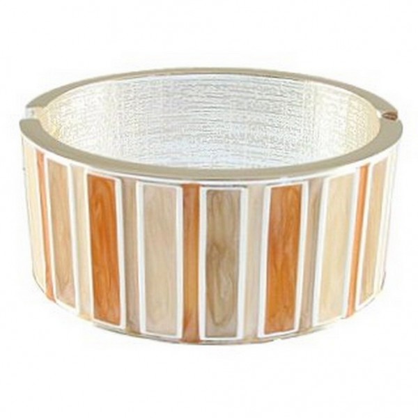 Hand Painted Hinge Bracelet/ Bar - Camel Color - BR-5081CM