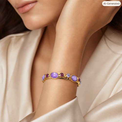 Bracelets Wholesale - Gold Tone Stretchable