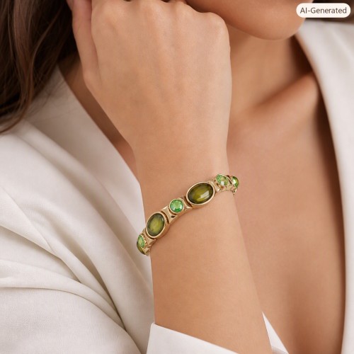 Bracelets Wholesale - Gold Tone Stretchable