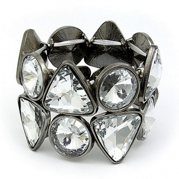 Casting Glass Geometry Stretchable Bracelets - BR-AACDB0060AHP