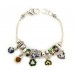 Go-Green Charm Bracelets w/ Multi-beads - BR-OB00071ASMUL