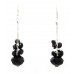 Dangling Crystal Earrings -Black - ER-ACE4517B