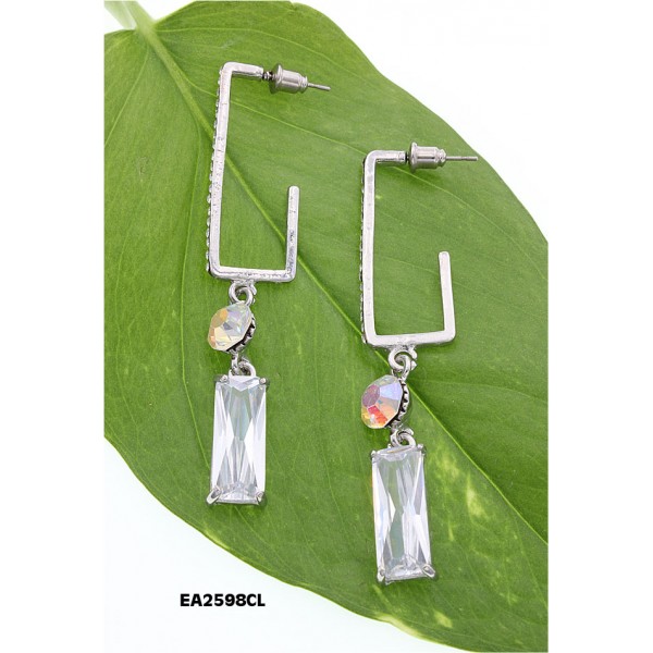CZ Earring - Clear - ER-EA2598CL