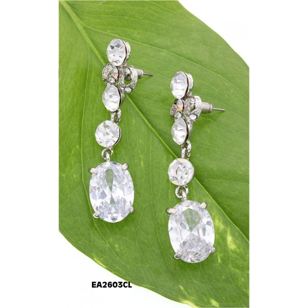 CZ Earring - Clear - ER-EA2603CL