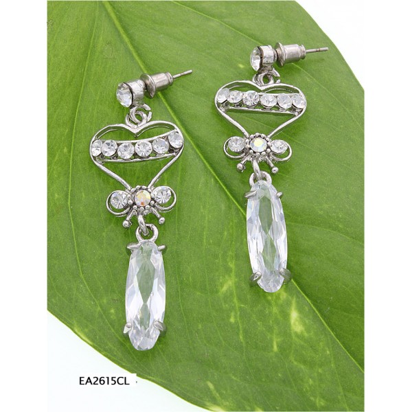 CZ Earring - Clear - ER-EA2615CL