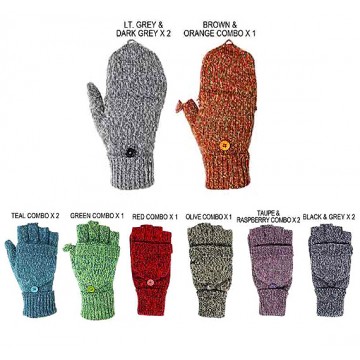 Gloves - Knitted Convertible Fingerless - GL-10kg077