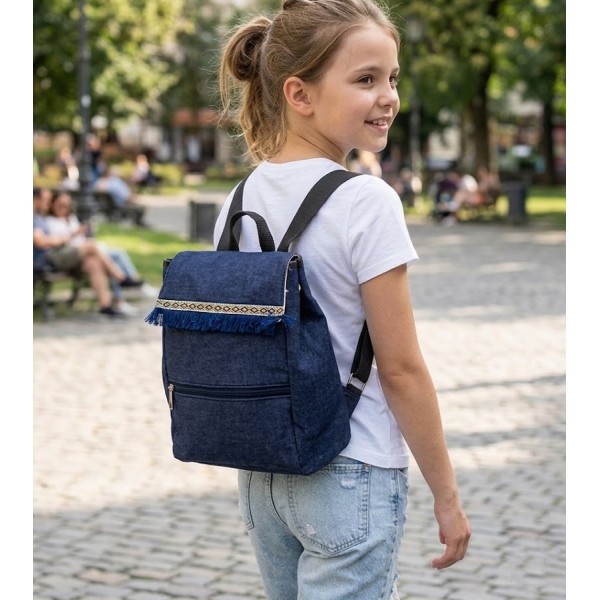 Denim Back Pack for kids - BG-608
