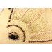 Large Tote Dural Handles W/ Floral wood beads - BG-USB085AP-2