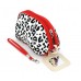 Cosmetic Purse -  Leopard Print - BG-402LEWT-RD