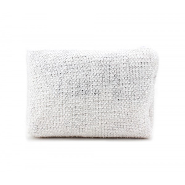 54% off! 12-piece Shimmery Cosmetic Pouches - White - BG-9189WT