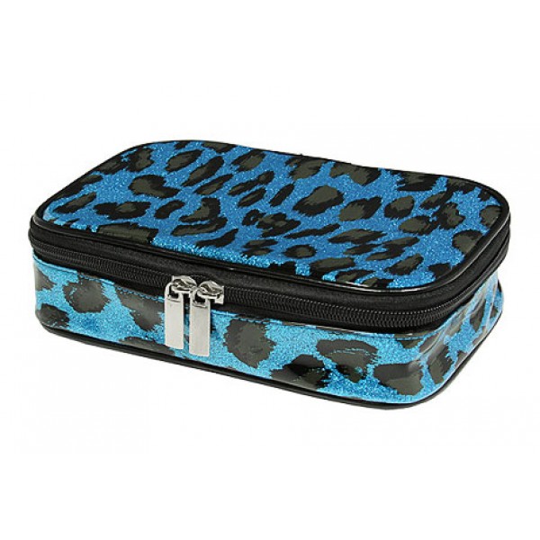 Cosmetic Bags - TQ Blue Leopard - BG-HM00005BL
