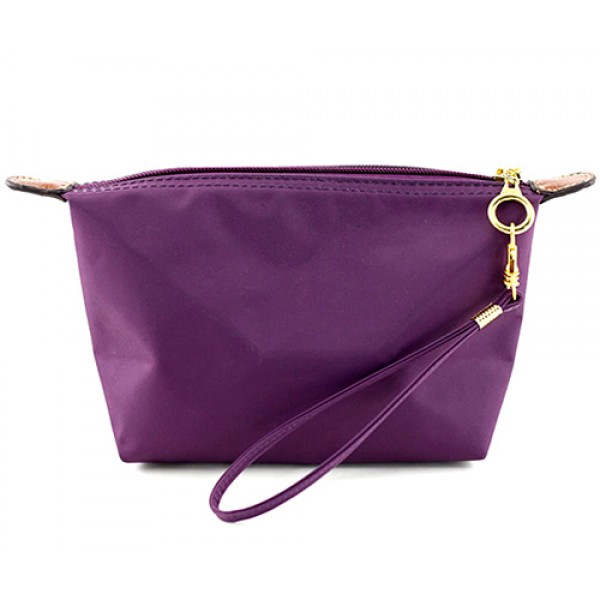 Nylon Cosmetic Bags w/ Wristlet - Purple - BG-HM1006PU