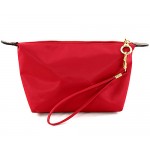 Nylon Cosmetic Bags w/ Wristlet - Red - BG-HM1006RD