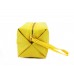 Rectangle Nylon Cosmetic Bags w/ Wristlet - Yellow - BG-HM1007YL