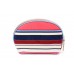 Canvas Multi Color Stripe Cosmetic Bag - BG-PI026A