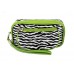 Cosmetic Purse - Zebra Print - Lime - BG-Z200LM