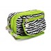 Cosmetic Purse - Zebra Print - Lime - BG-Z200LM