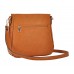 Messenger Bag w/ Genuine Leather Fringes - Tan - BG-A43819TN