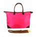 Nylon Large Shopping Tote w/ Nylon Shoulder Strap - Fuchsia - BG-HD1294FU