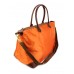 Nylon Large Shopping Tote w/ Nylon Shoulder Strap - Orange - BG-HD1294OG