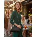 Clutch/ Shoulder Bag - Accent With Tassel - Black - BG-15-733BK