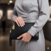 Clutch/ Shoulder Bag - Accent With Tassel - Black - BG-15-733BK