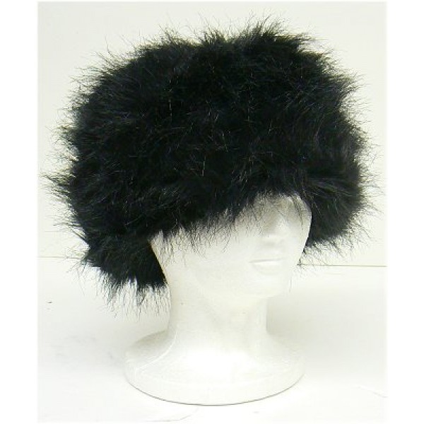 Ladies Faux Fur Hat - Black - HT-8298BK 