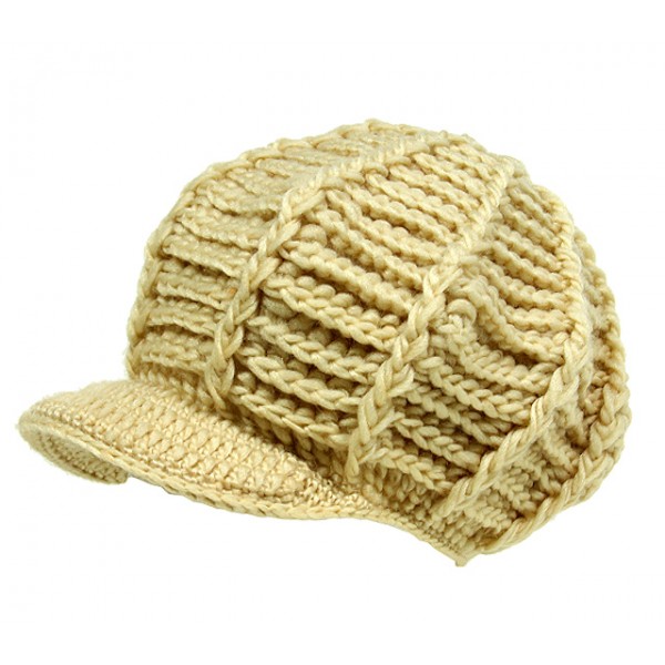 Cap - Crochet Cap - Cream - HT-H1256CM