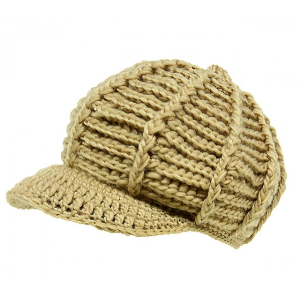 Cap - Crochet Cap - Tan - HT-H1256TN