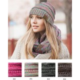 Beanie Caps - Four-Tone Multi Ribbed Knit Beanie - HT-YJ-816