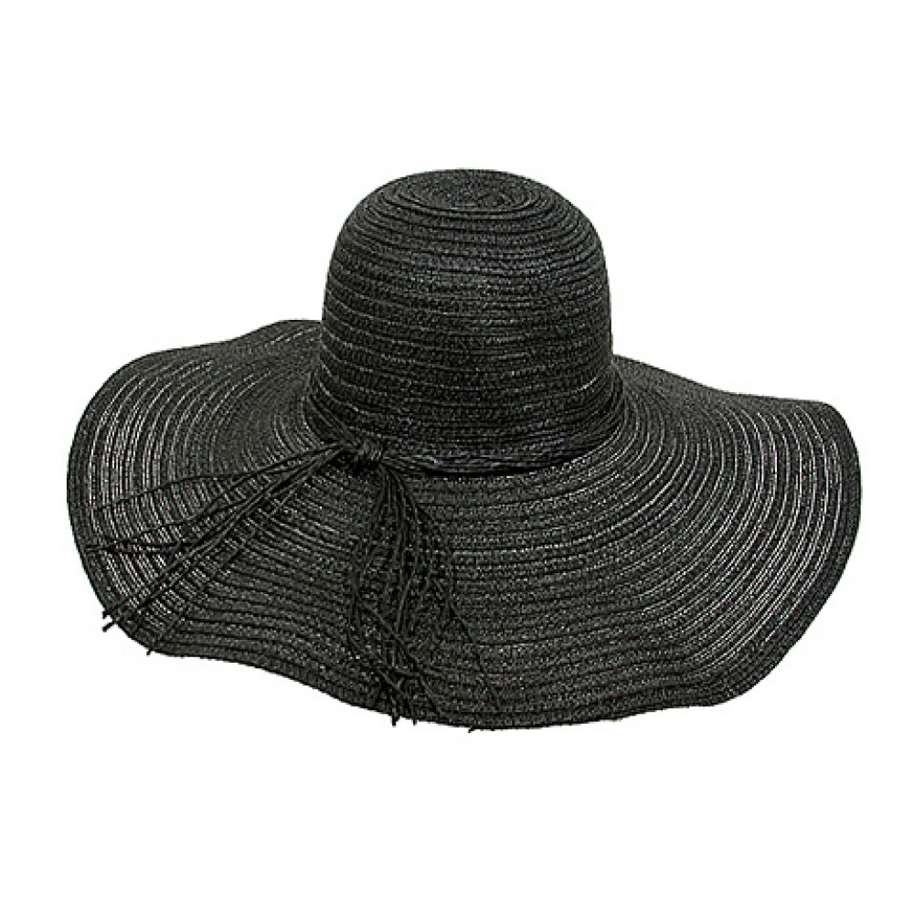 Enfriarse Regenerador escaramuza ON SALE! $9.45 - Straw Big Rim Hat - w/ Multi-String Bow - Black -  HT-SHA50203BK - Hats @Fashion Wholesaler.com