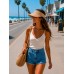 Visor - Raffia Straw W / Velcro Adjustable - HT-8403NT
