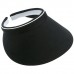 Visor Caps: Cotton Twill Clip-on  w/ Terry Cloth Sweatband.- HT-4120BK
