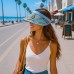 Visor Caps: Canvas Paisley Print Clip-on w/ Moisture Wicking Sweatban - HT-4124LBL
