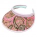 Visor Caps: Canvas Paisley Print Clip-on w/ Moisture Wicking Sweatban - HT-4124LPK