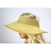 The Lady's Packable Straw Sun Visor - Adjustable - 3.5 Inches - Natural - HT-ST159NT