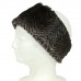 Headwraps - Faux Fur Wavy Print - Dark Brown - HB-FWH-DBN