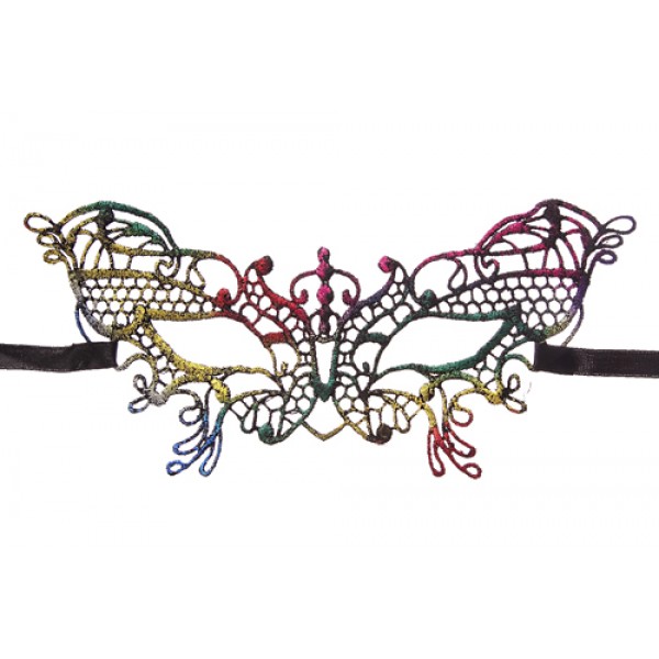 Mask – Multi-Color Butterfly Lace Masquerade Mask - MK-71596MU