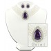 Multi Chain Faux Pearl Necklace and Earring Set - NE-265PL