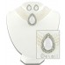 Multi Chain Faux Pearl Necklace and Earring Set  - NE-265WT