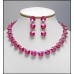Gift Set - Swarovski Necklace & Earring Set - Pink - NE-E05PK