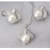 Gift set: MAPERLA PEARL w/ Swarovski Cubic Zirconia Necklace & Earring Set - NE-JP10387W