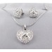 Necklaces Wholesale - Necklace -  Cubic Zirconia Necklace & Earrings Set (Made in Italy)